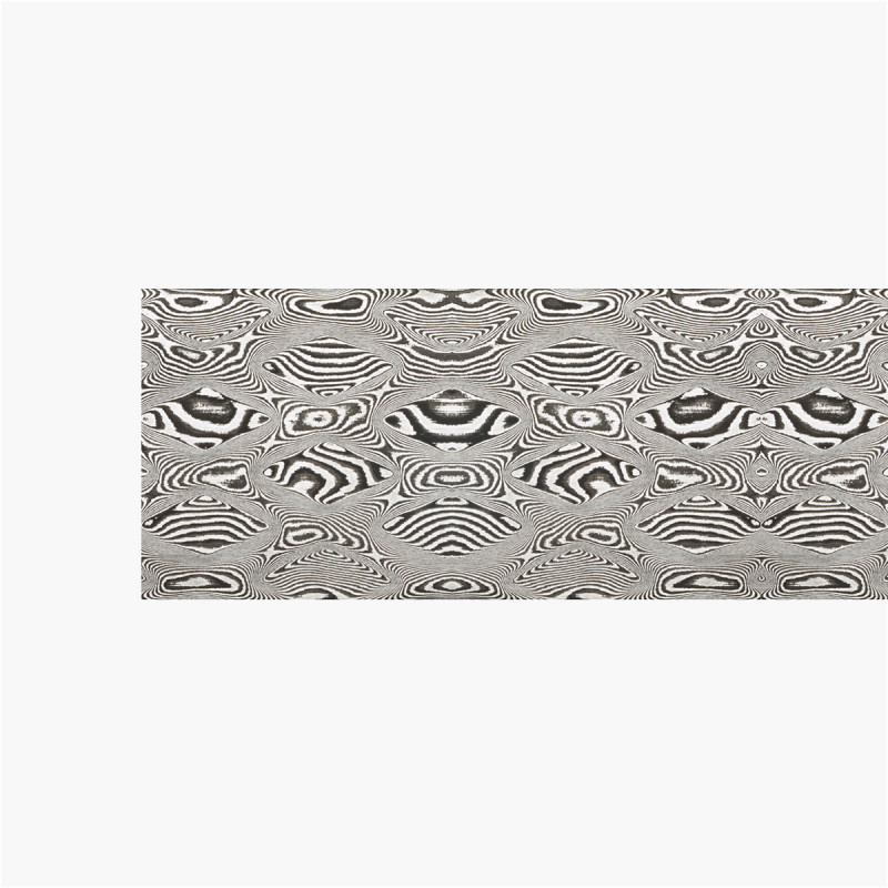 Forged carbon damas steel DSC - Rhombi