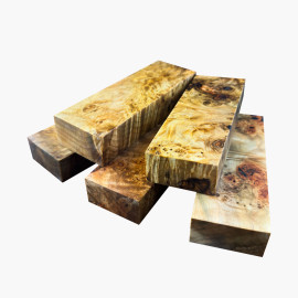 Stabilized spalted maple blocks