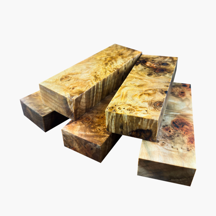 Stabilized spalted maple blocks