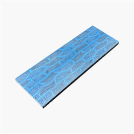 G10-Platte - Welle - Schwarzblau