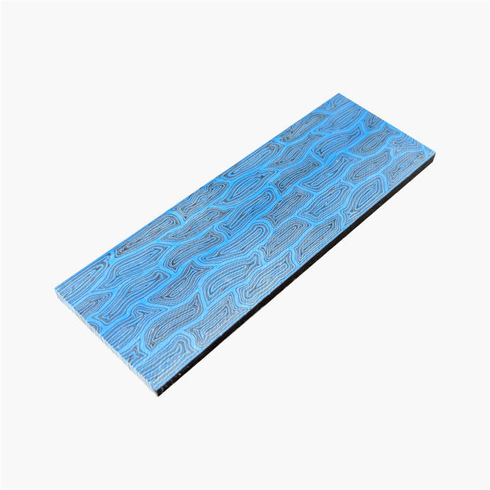 G10-Platte - Welle - Schwarzblau