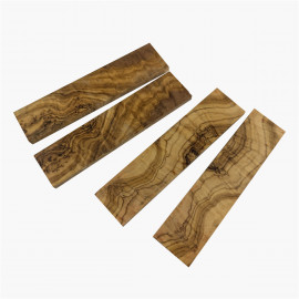 Natural olive wood burl scales