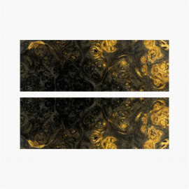 Stabilized amboyna tree burr scales - Black