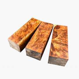 Stabilized birch wood blocks - Brown