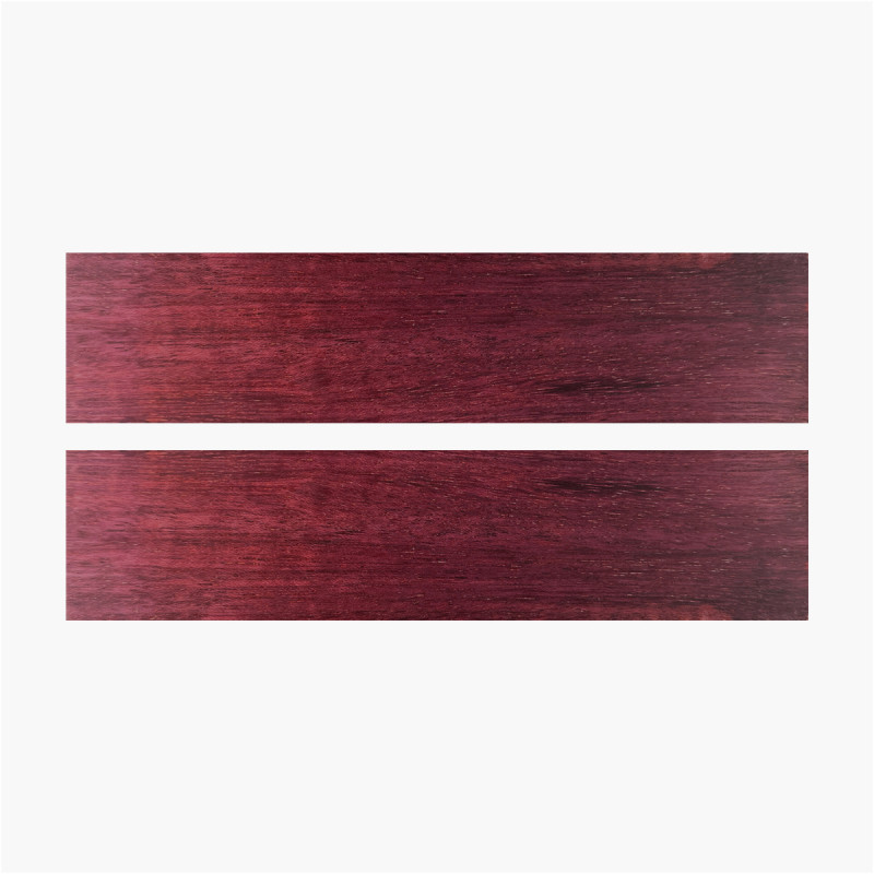 Stabilized amaranth wood scales