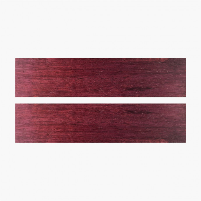 Stabilized amaranth wood scales