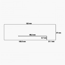 Grade 5 titanium plates for liner lock