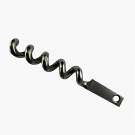 Eccentric stainless corkscrew for folder