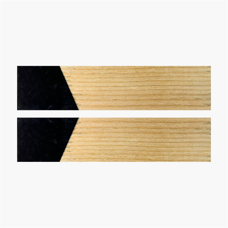 Hybride Holzblister - Stabilisierte Asche - Schwarzes Harz mitre