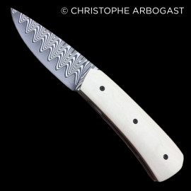 Stainless steel Damasteel - Damacore DC18N - Odin's Eye