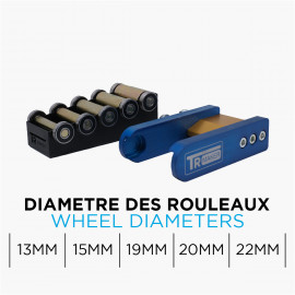 Metal roller set for cutlery backstand